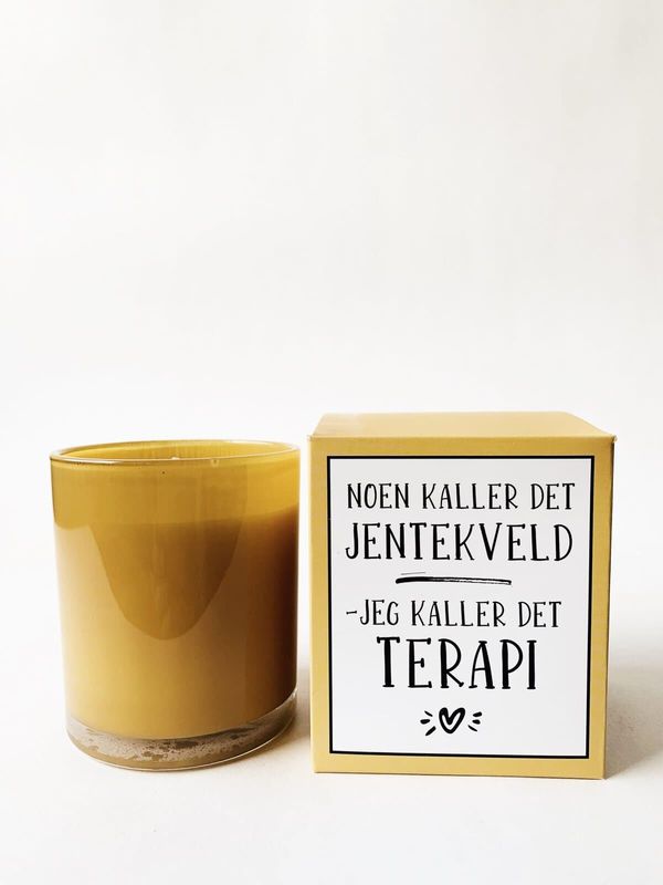 Duftlys I Gaveeske 8x9cm - «Jentekveld – Terapi»
