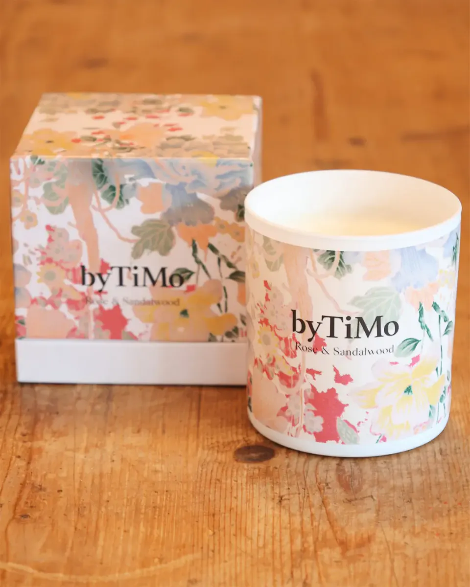 ByTiMo Rose & Sandalwood Scented Candle
