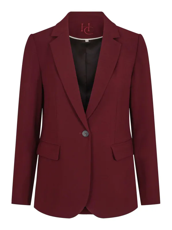 HAUST - CASUAL TAILORED BLAZER - BURGUNDER