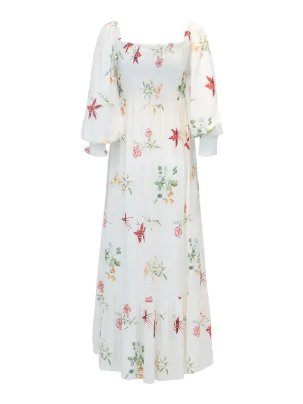 HAUST- Viscose Printed Long Dress Multi 