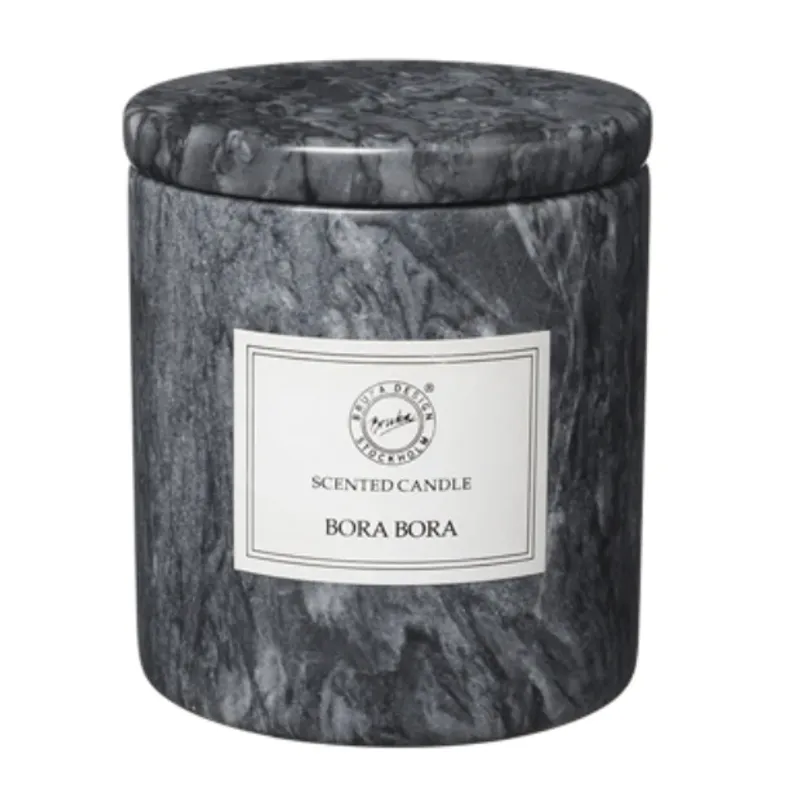 Bruka Design - Duftlys Black Stone L, Bora Bora -