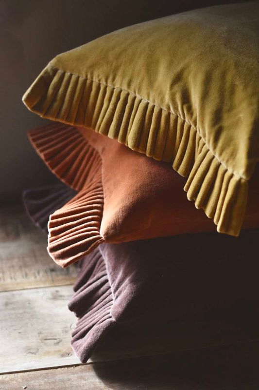 TREND - Putetrekk Velur 40×60 Cm Sennep