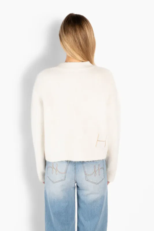 HÉST - Pernille Short Cardigan - Offwhite