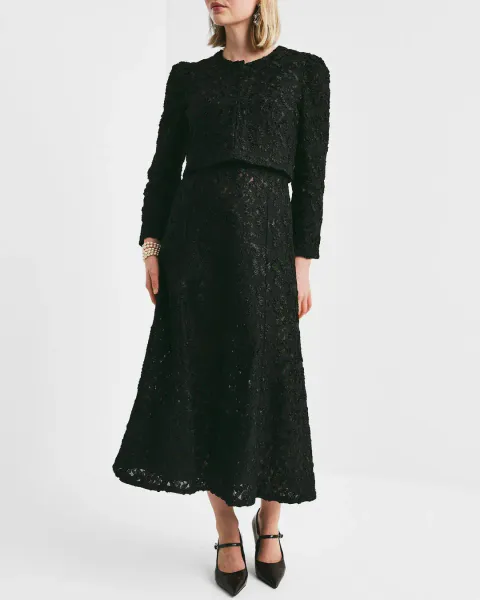 Hovedbilde BYTIMO - EMBROIDERY LACE JACKET - BLACK 