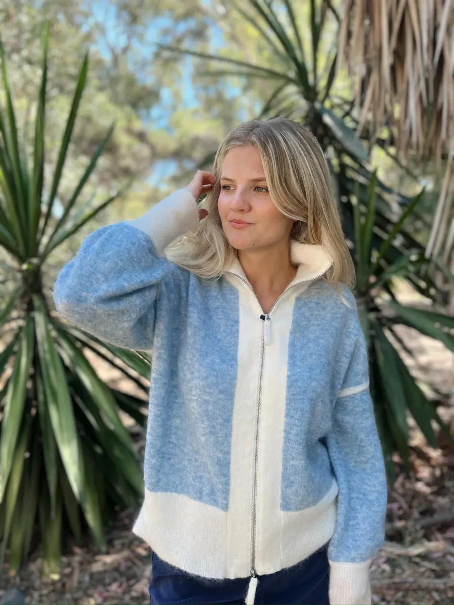 Rah Oslo - Alexis Cardigan - Blue Combo