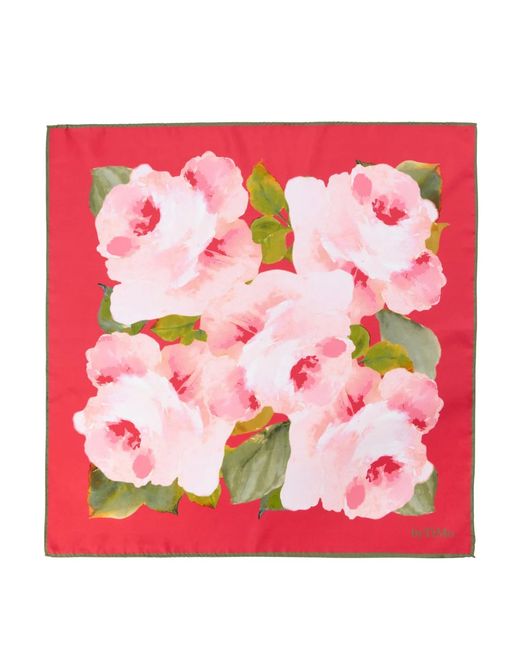 Hovedbilde BYTIMO - Silk Scarf Small Rouge Fleur