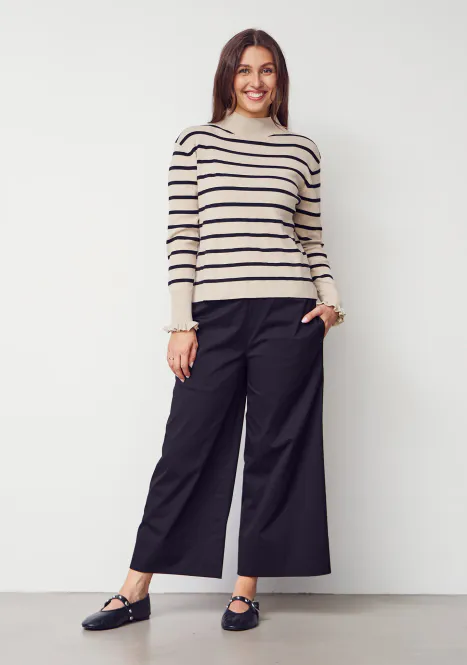 Hovedbilde Isay - Frigga Stripe Pullover - Golden w/black