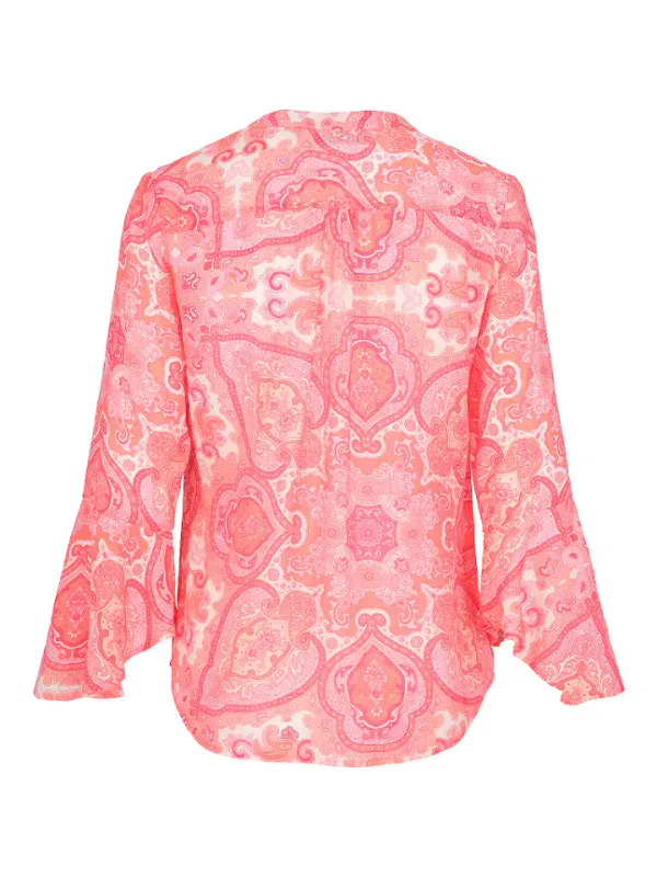 HAUST - Bluse rosa Paisley