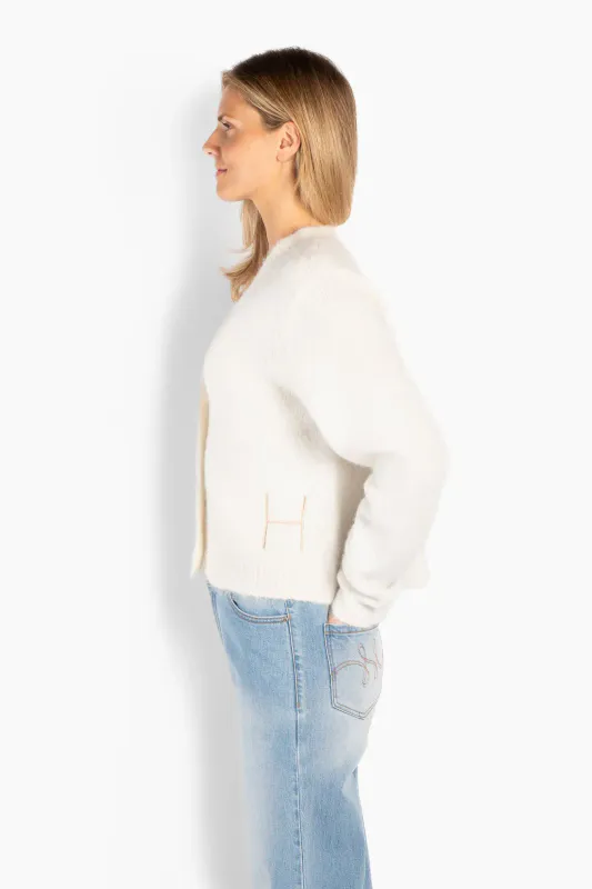 HÉST - Pernille Short Cardigan - Offwhite