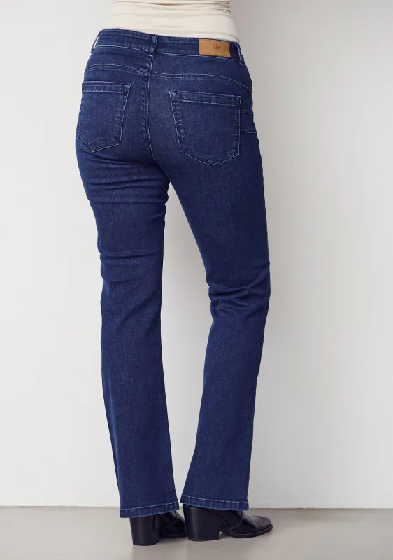 ISAY - Verona Flare Jeans - Dark Basic Wash