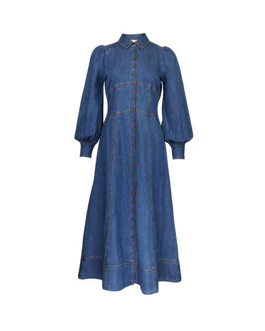 Hovedbilde ByTiMo - Denim Button-Down Dress - French Blue 