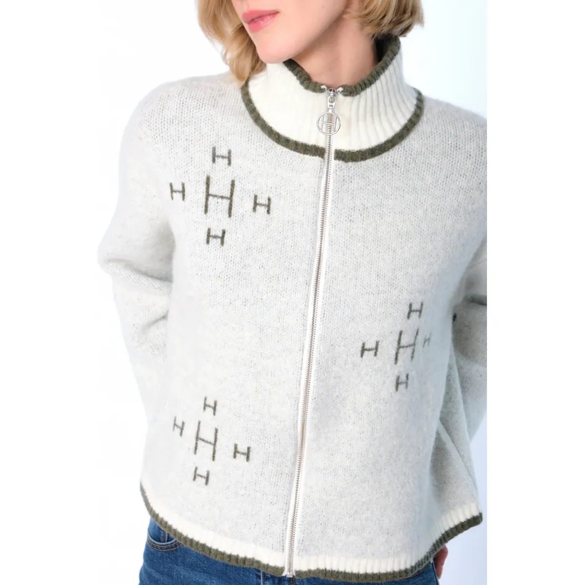 HÉST - IBEN ZIP JAKKE WHITE