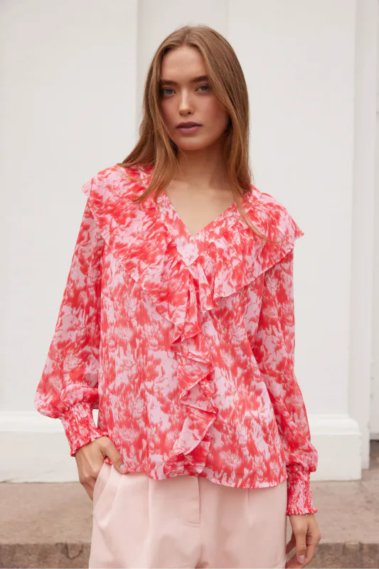 Rue de Femme - Jennah Bluse - Mars Rød