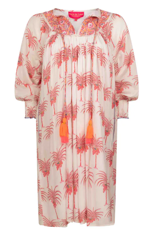PLACE DU SOLEIL - KJOLE  404 - WHITE PALM