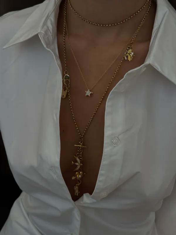 DARK - LUCKY CHARM NECKLACE