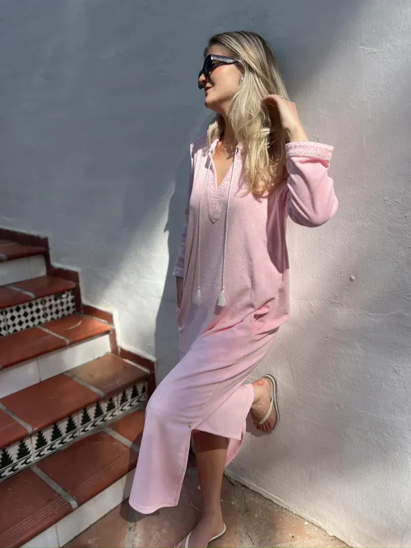 Rah Oslo - Kaftan Long Dress - Light Pink