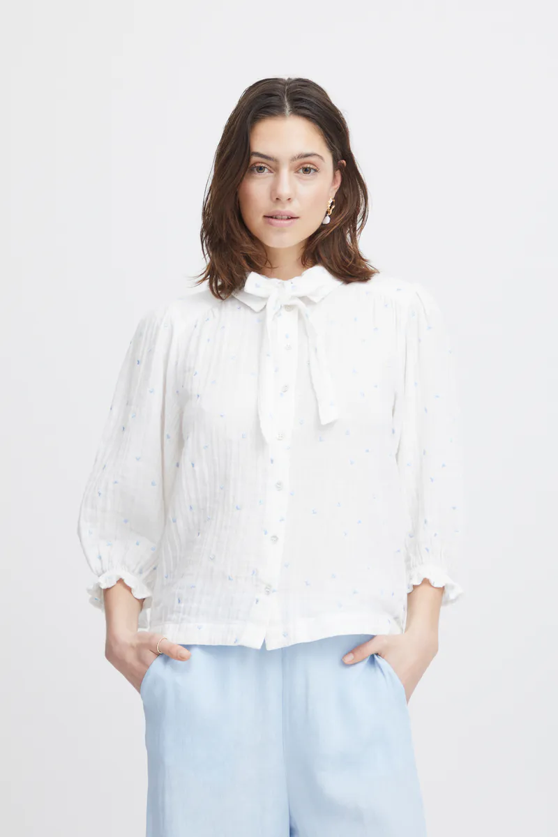Ircamilo Shirt - White/blue