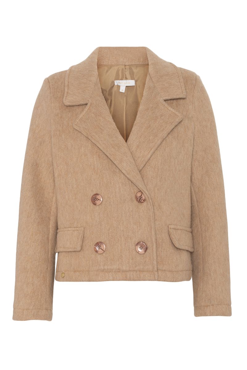 RAH OSLO - ULLJAKKE - BEIGE 