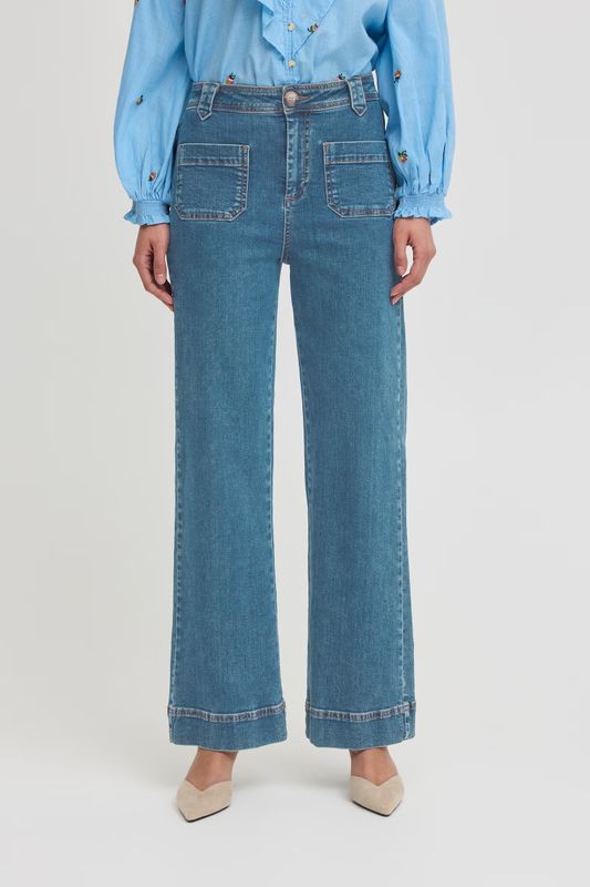 ATELIER RÊVE - IRELOI JEANS MEDIUM BLUE 