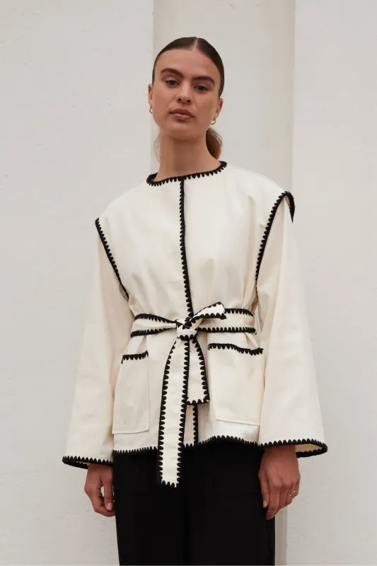 Rue de Femme - Gloriana Kimono - Off White