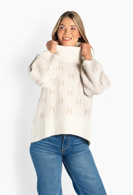 Hovedbilde HÉST - Fam Sweater Short - White