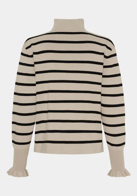 Hovedbilde Isay - Frigga Stripe Pullover - Golden w/black