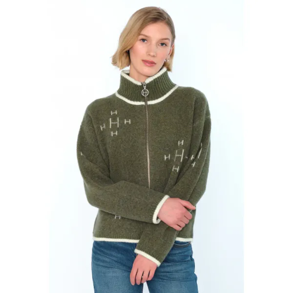 Hovedbilde HÉST - IBEN ZIP JAKKE WINTER MOSS