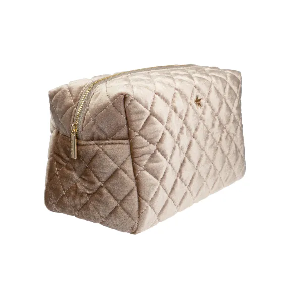Hovedbilde VELVET SQUARE QUILTED MAKE-UP POUCH SMALL ...