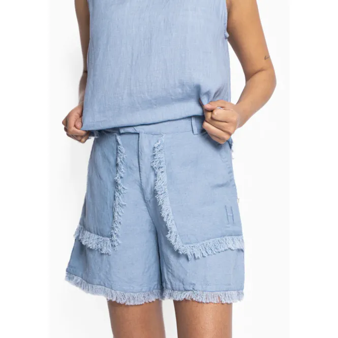 Hovedbilde HÉST - LILA LINEN SHORTS - FADED DENIM