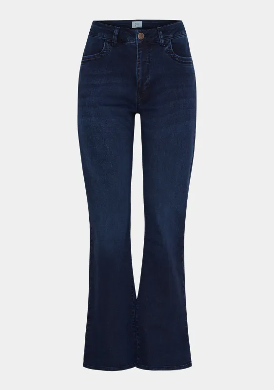 ISAY - Verona Flare Jeans - Dark Basic Wash