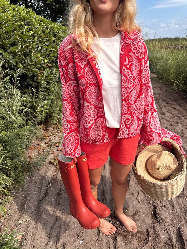 Rah Oslo - Printed Short Jacket - Red
