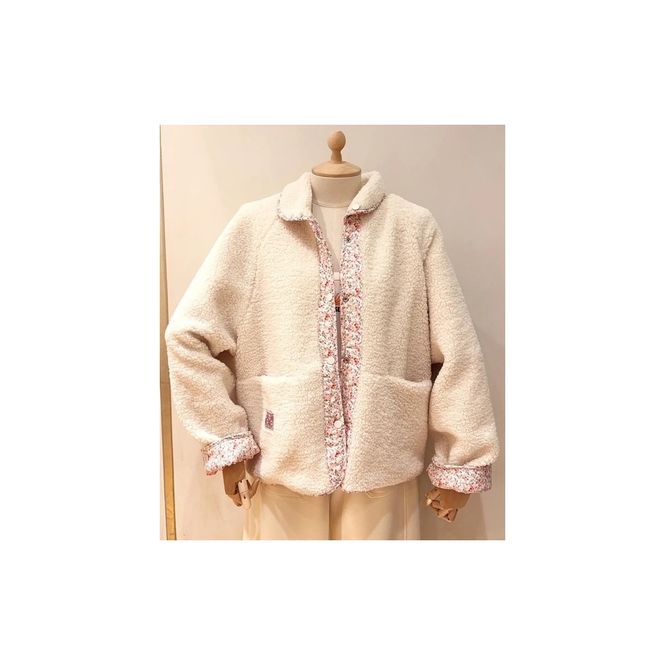 Hovedbilde Lecoco - Melissa Fleecejakke - Offwhite/rosa